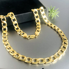 HEAVY 9ct SOLID GOLD CURB