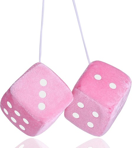 Fuzzy dice for rear - fuzzy, view
