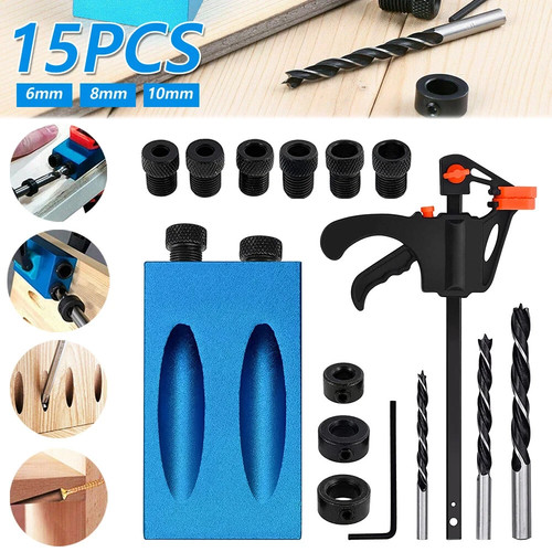 15pcs pocket hole - hole, jig