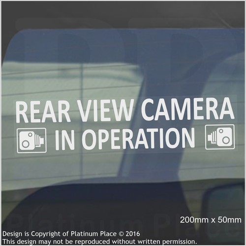 Rear view camera - x, in