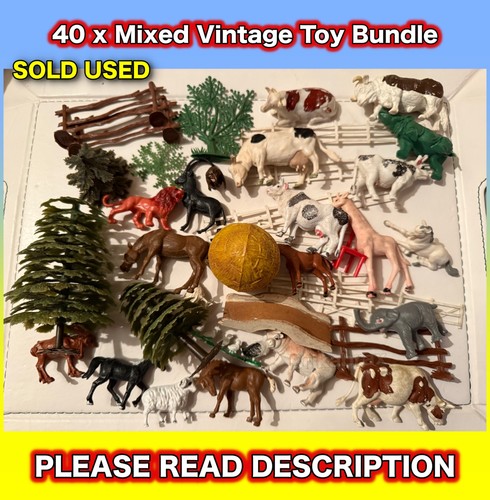 40x vintage plastic farmyard - vintage,