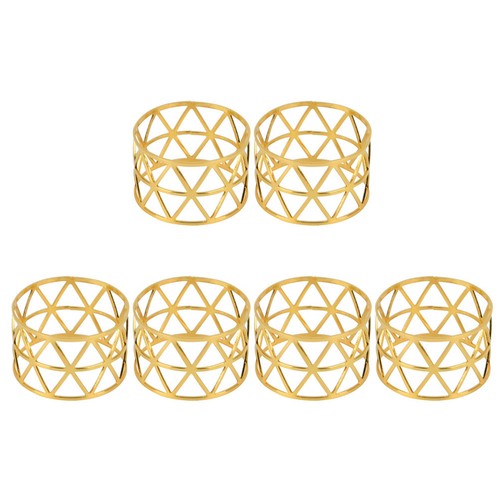 6pcs elegant metal napkin - 6pcs,