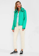 New Superdry Womens Jade Prism Tech Zip Hooded Windcheater Jacket X Small UK 8