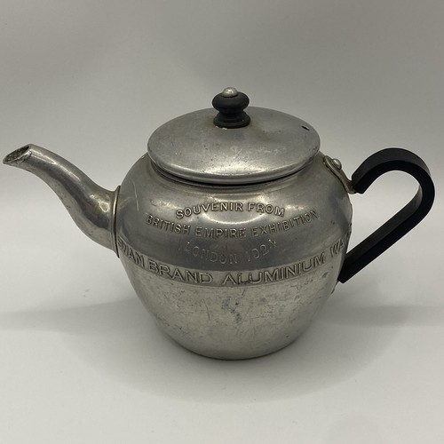 Swan brand aluminium teapot - brand,