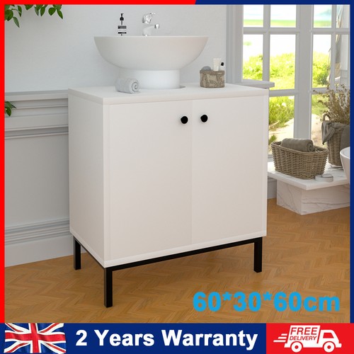 White bathroom under sink - under,
