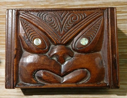 Hand carved rotorua maori - maori, tiki