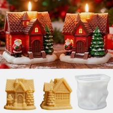Christmas Snow House Candle