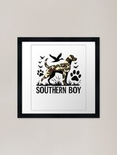 Southern Boy Hunting Retro Dog