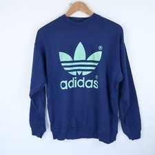 ADIDAS Vintage 90's Mens Sweatshirt Spell Out trefoil logo SZ S/M (G7652)