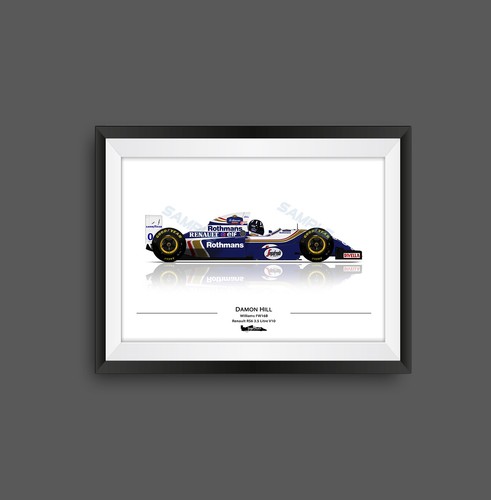 Damon hill williams fw16b - williams, f1