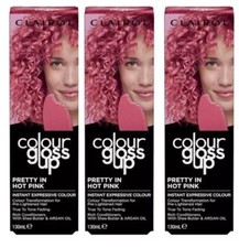 3 x Clairol Colour Gloss Up Pretty In Hot Pink 130ml Free P&P