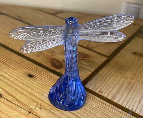 Lalique france signed blue - france,