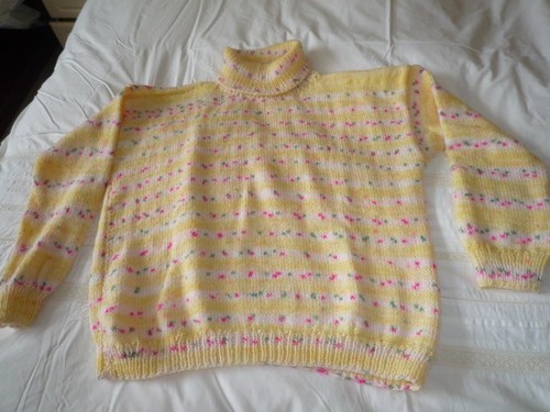Ladies jumper hand knit - jumper,