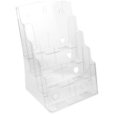 Compartment Acrylic Document Organizer For Magazines And Folders