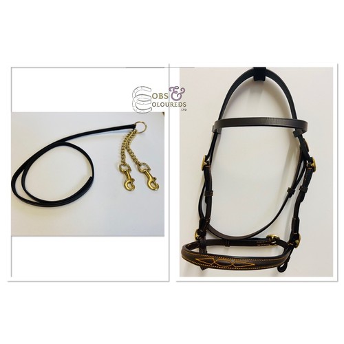 Hand bridle with newmarket - bridle,