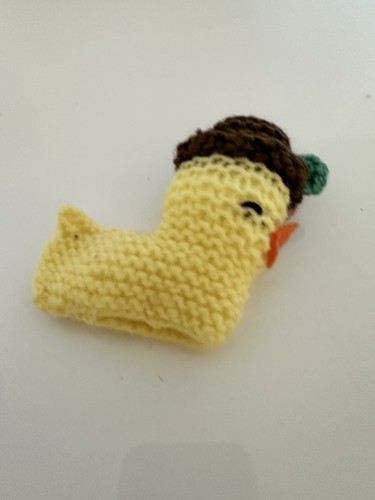 Handmade knitted chick duck - knitted,