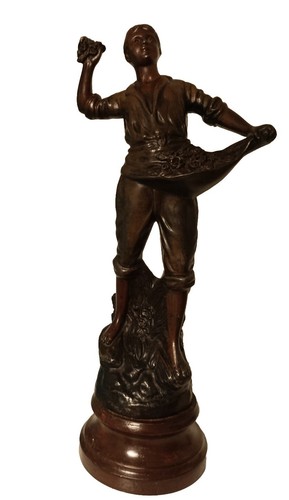Antique french bronzed spelter - french,