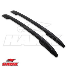 BLACK ALUMINIUM RAISED ROOF RAILS RACK BARS FOR NISSAN NAVARA D23 NP300 15-21