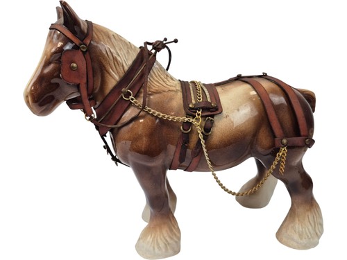 Vintage ceramic horse ornament - horse,