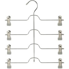  Multi Clip Skirt Hanger Multi-functional Pants Rack Hangers with Clips Skirts
