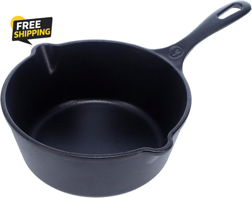 Cast iron saucepan - cast,