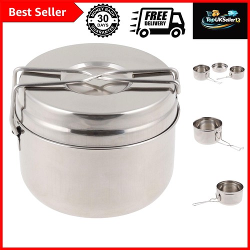 Stainless steel mess kit - stainless,
