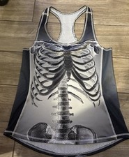 Blackmilk  Black Milk Skeleton Size Small S Racerback NEW Made in Australia