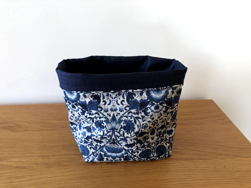Handmade fabric basket - fabric,