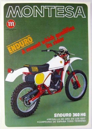 Montesa enduro 360h6 250h6 - montesa, &
