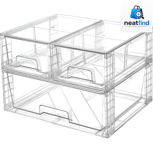 Clear stackable storage - clear,