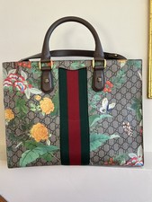 Gucci Brown Leather Floral
