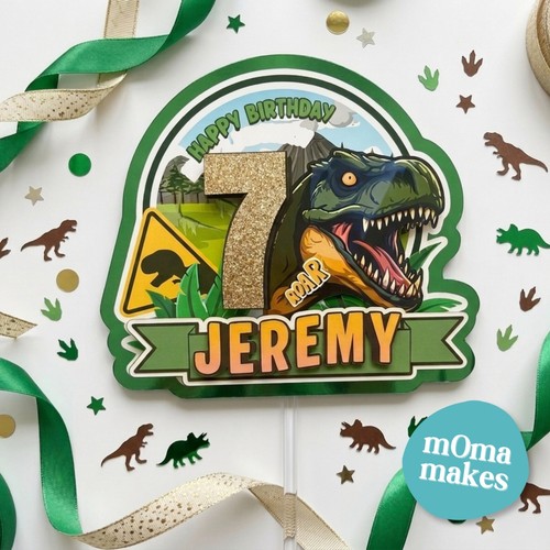 Dinosaur cake topper - topper,