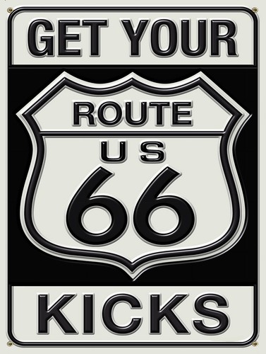 Get your route - 66, retro