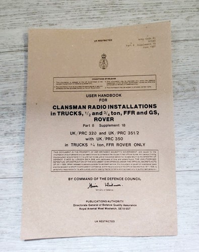 Clansman handbook for - , radio
