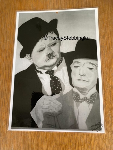 Laurel and hardy print - and,