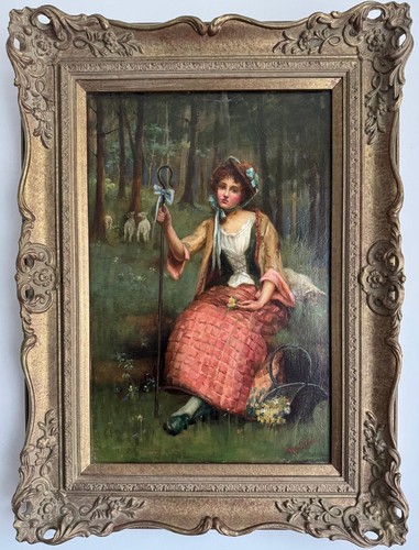 Antique oil painting - antique,