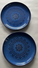 2 DENBY MIDNIGHT SIDE PLATES 6.5 INCHES