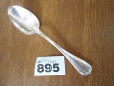1 x 17 cm Christofle RUBANS Dessert Spoon - Silver Plated Cutlery