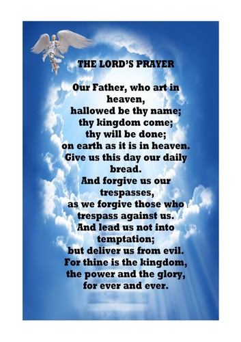 The lord prayer poster - the,