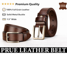 Mens Genuine Leather Belt Pure