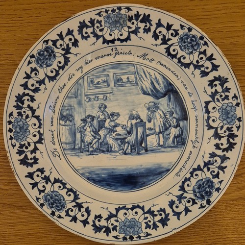 Unmarked blue white ceramic - blue,