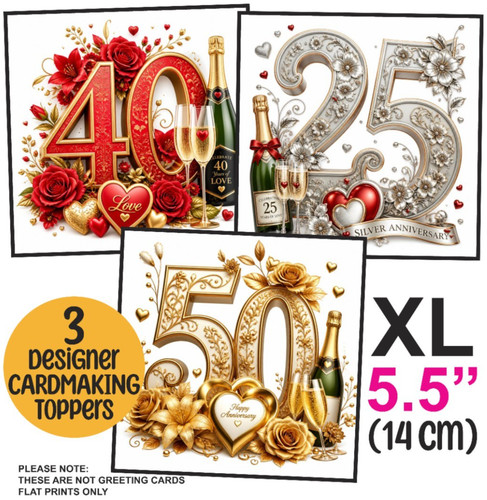 Card toppers for - xl,