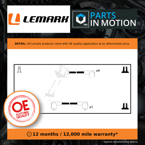 Leads ignition cables set - leads,