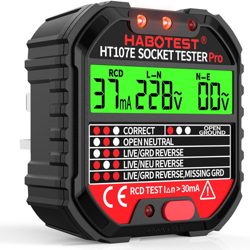 Socket tester rcd plug outlet - socket,