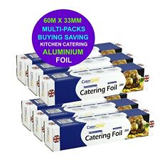Catering Kitchen Foil Aluminium Wrapping Baking Tin Foil Wrapping 60M x 300mm
