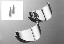 YAMAHA XV 125 & XV 250 VIRAGO Chrome Indicator Visors/Peaks (PAIR) M051662