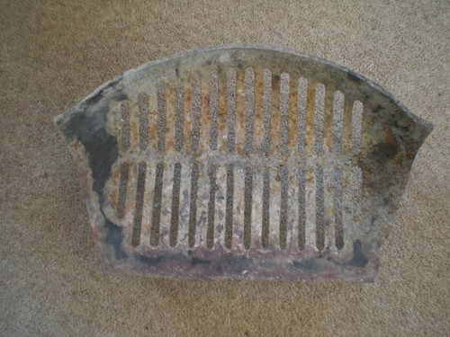 Fire grate bowed front - grate, cast