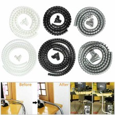 2 x 2m GREY Cable Tidy Kit PC