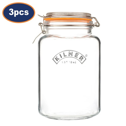 Glass jar square - 3l, preserving