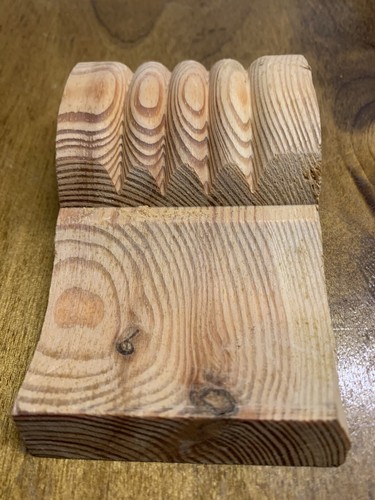 Wooden corbels small fluted - fluted, x